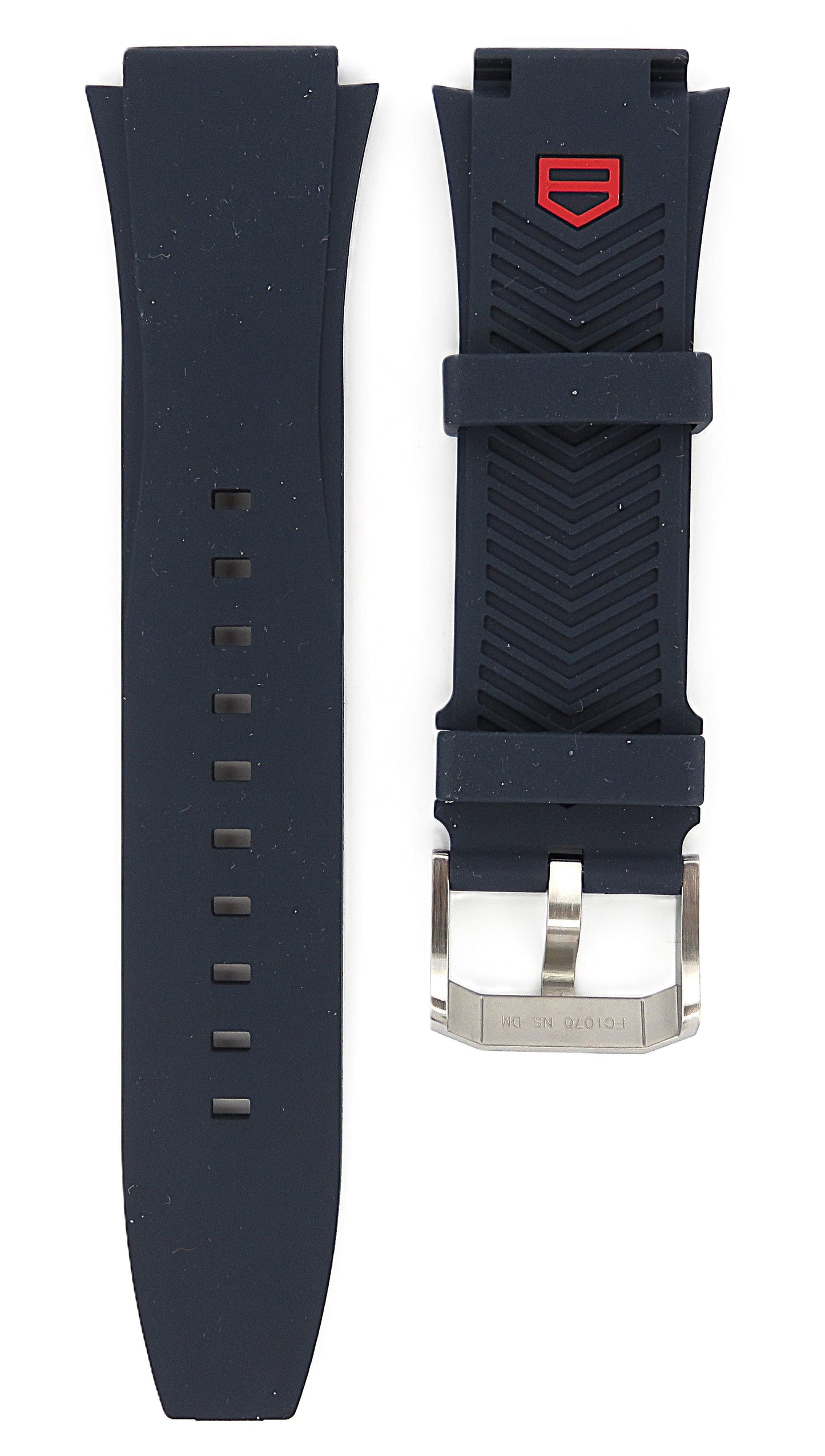 TAG Heuer Formula 1 F1 CBZ2080 BT0026 Blue - red rubber strap / satin-finished steel ardillon buckle 18.5mm - Genuine OEM