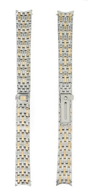 OMEGA De Ville Prestige 439.01.100 Bracelet 6505/839 Steel/Gold 15mm Ref 020DE6505839, 7612882037000 - Genuine OEM