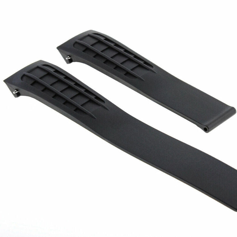 TAG Heuer SLR FT6009 CAG2111 Black Rubber Strap 22mm - Genuine OEM