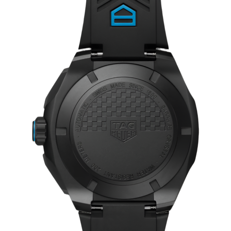 TAG Heuer Formula 1 Chronograph FT8097 Black/Blue Rubber Strap 18.5mm - Genuine OEM