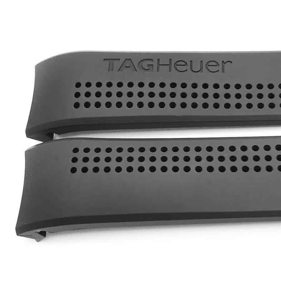 TAG Heuer Carrera FT6014 CV2014-2 Black Rubber Strap 20mm - Genuine OEM