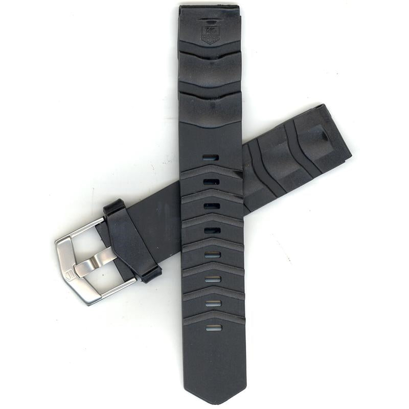 TAG Heuer Formula 1 Chronograph BT0700 Black Rubber Strap 19mm - Genuine OEM