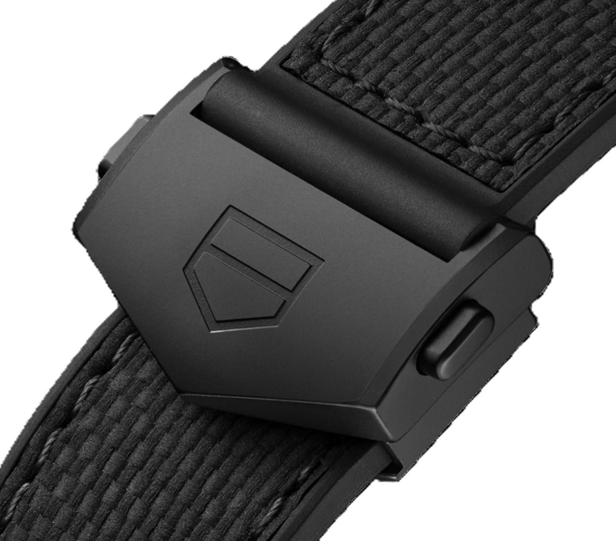 TAG Heuer FC5091-CS Monaco, Monza, Connected CBL2184 Micro-blasted black DLC titanium Deployment Clasp / Folding Buckle 20mm - Genuine OEM
