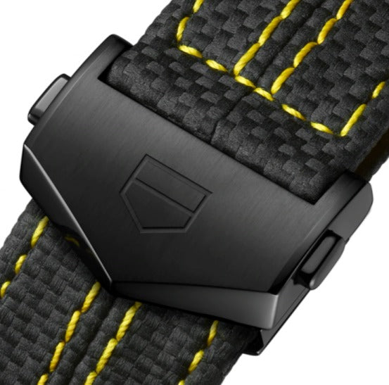TAG Heuer FC5108 Carrera CBN2A1G Satin-finished and polished Black DLC Steel Deployment Clasp / Folding Buckle 20mm - Genuine OEM