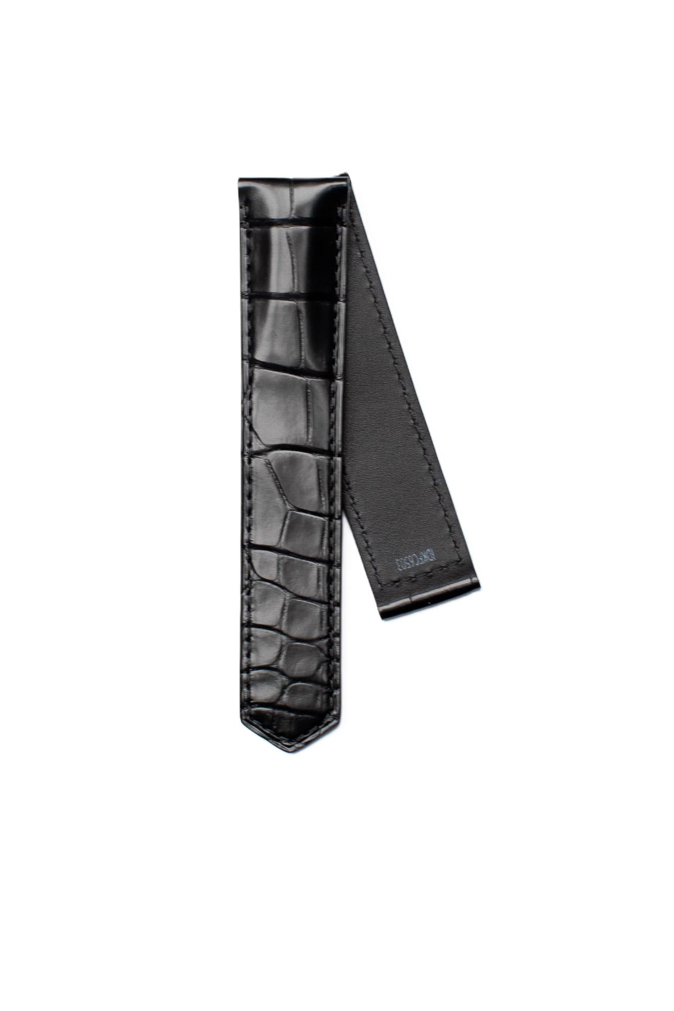 TAG Heuer Carrera FC6502 WBN2013 Black Alligator Strap 21.5mm - Genuine OEM