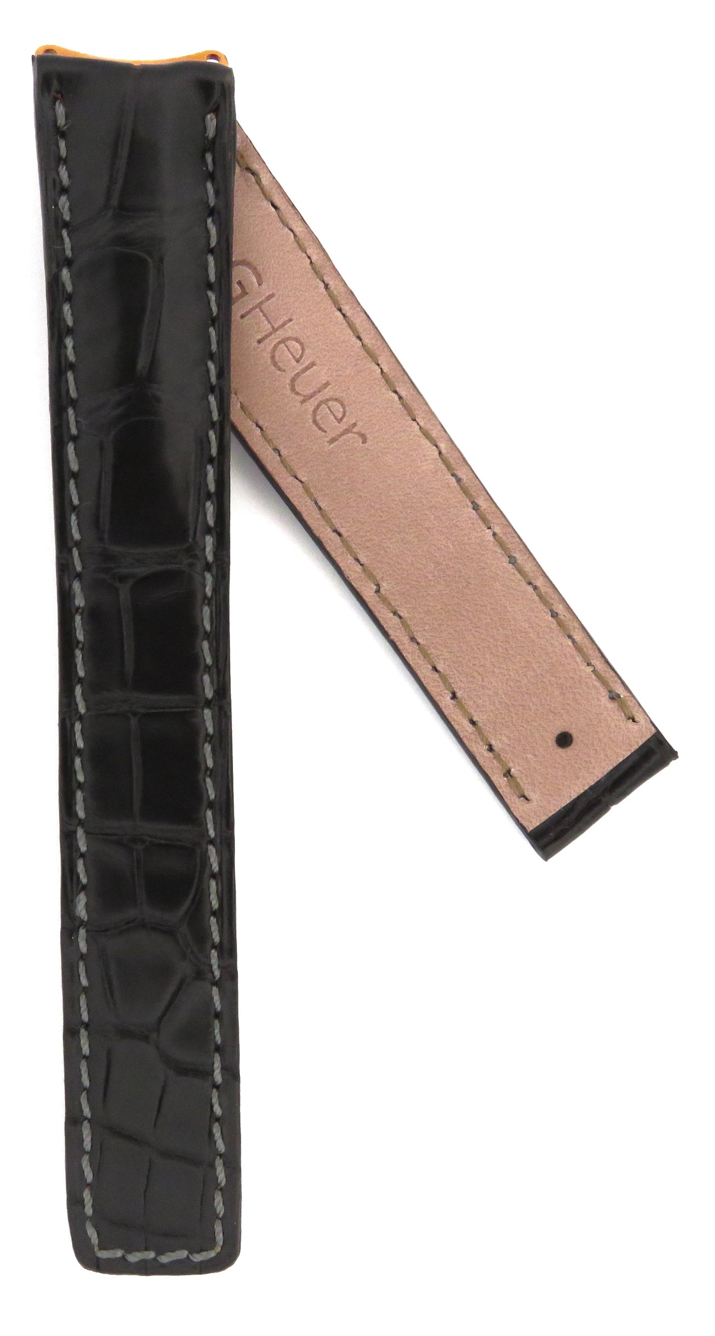 TAG Heuer FC6068 WH1151 6000 Alligator Strap Black 17.8mm - Genuine OEM