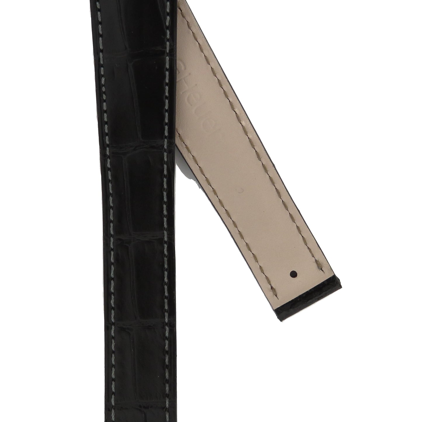 TAG Heuer 6000 FC6127 CH1110 Black Alligator Strap - Genuine OEM