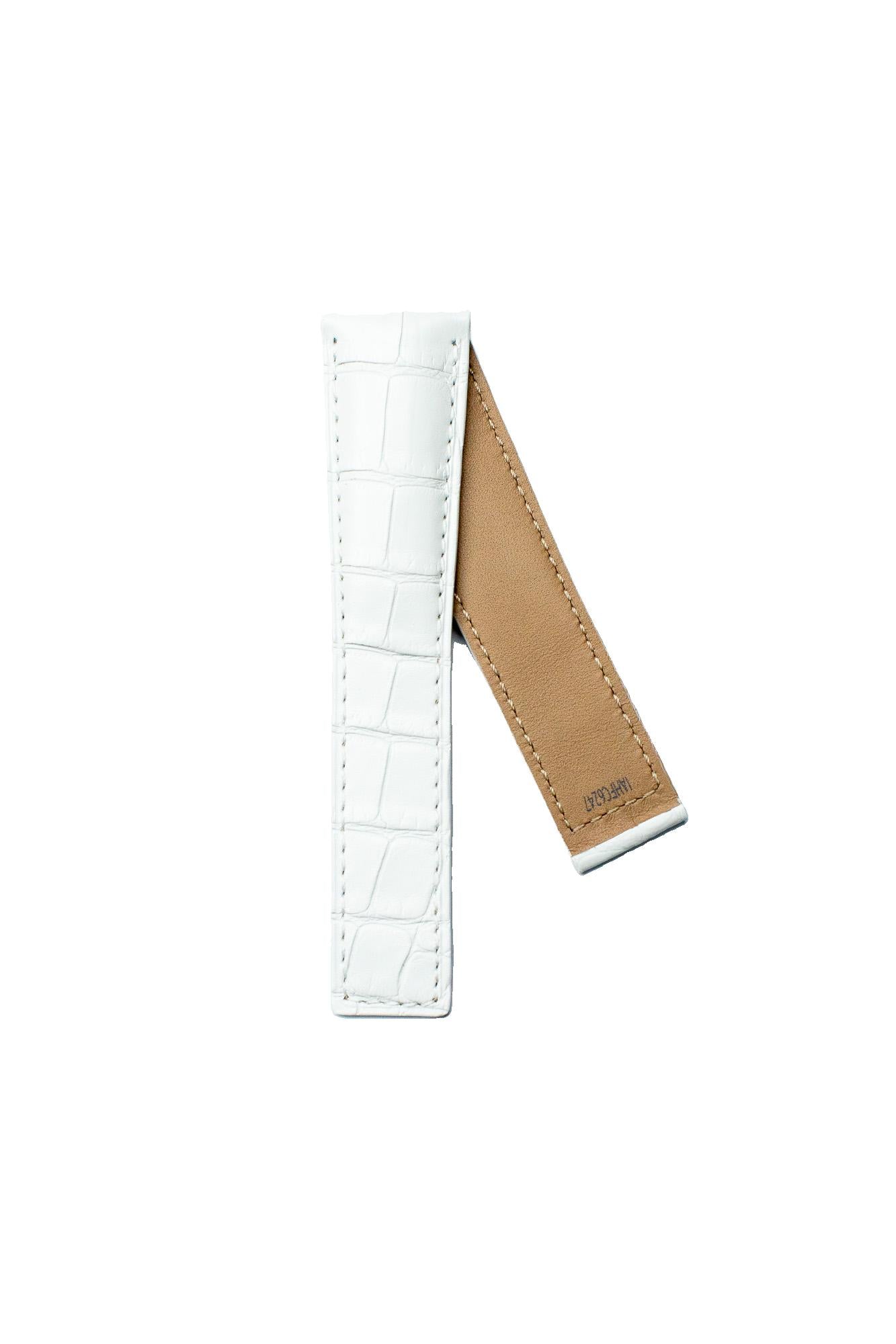 TAG Heuer Monaco FC6247 WAW1313 White Alligator Leather Strap 22mm - Genuine OEM