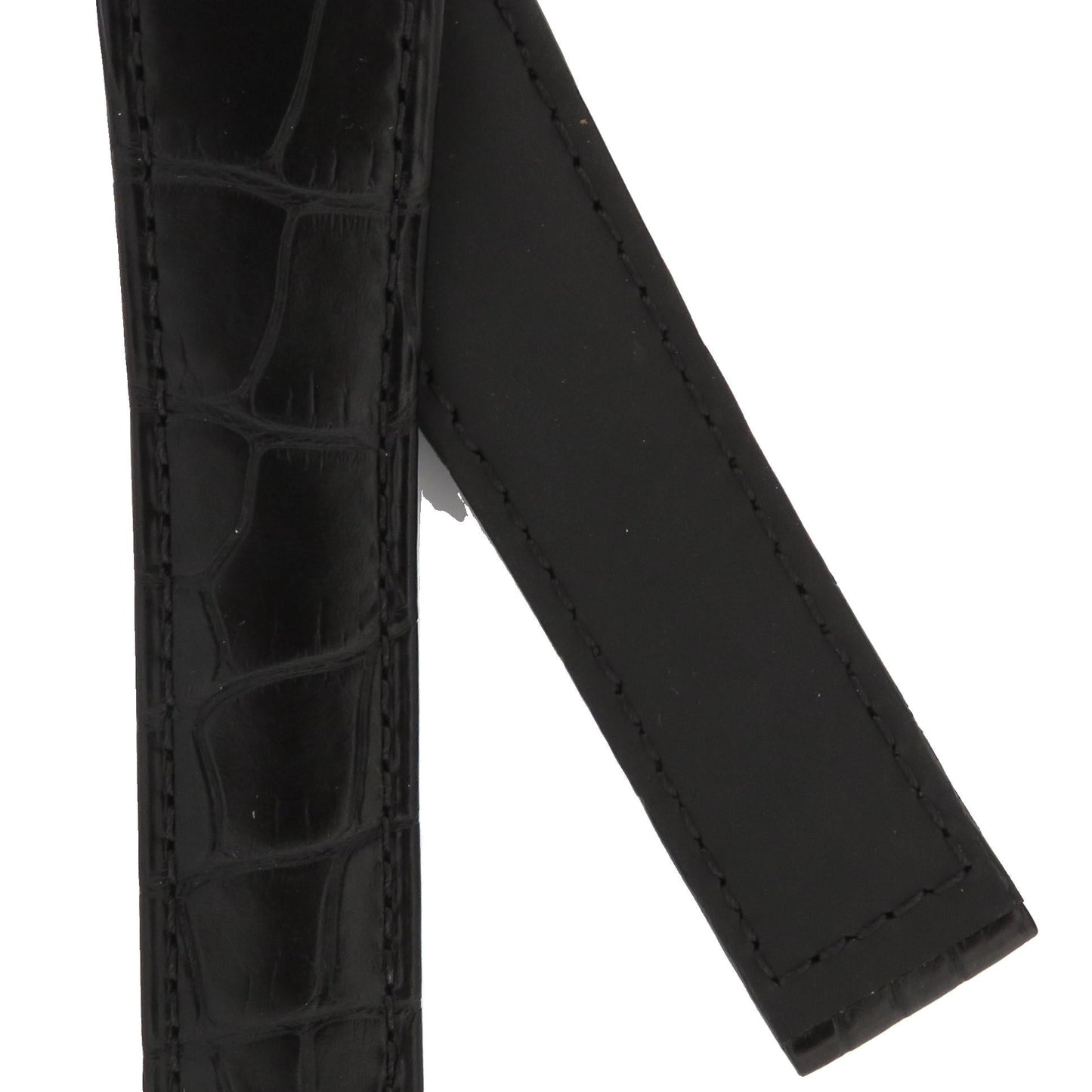 TAG Heuer Monaco CAL5113 FC6329 Black Alligator Leather Strap 22.5mm - Genuine OEM