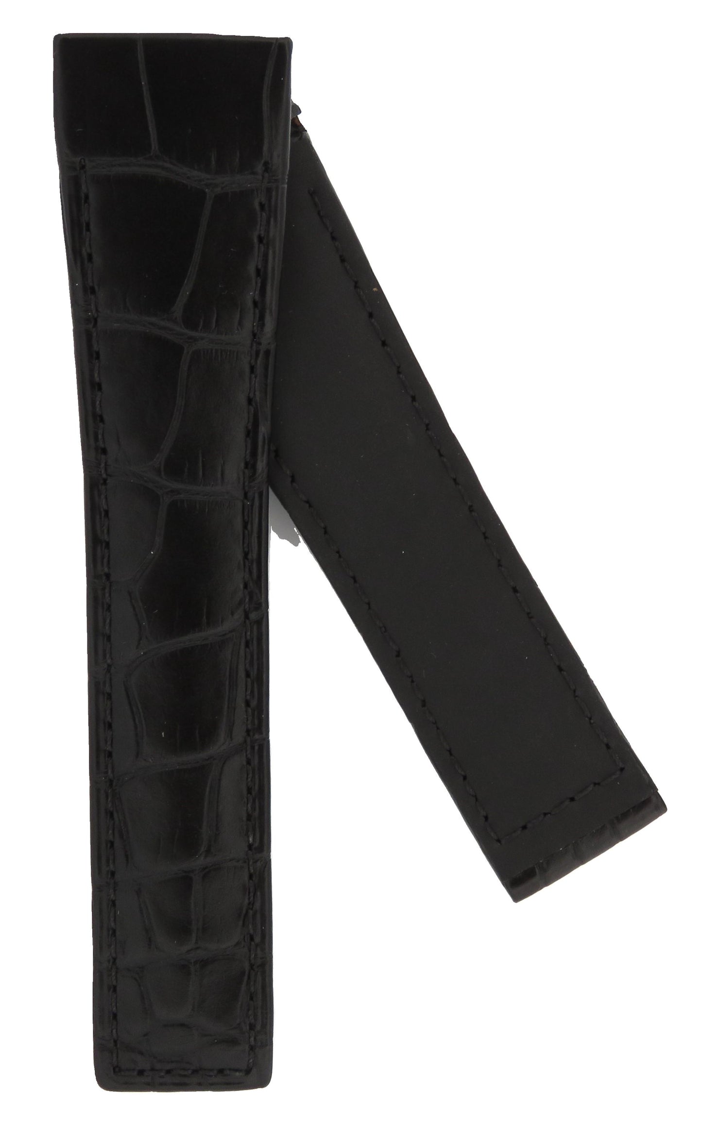 TAG Heuer Monaco CAL5113 FC6329 Black Alligator Leather Strap 22.5mm - Genuine OEM