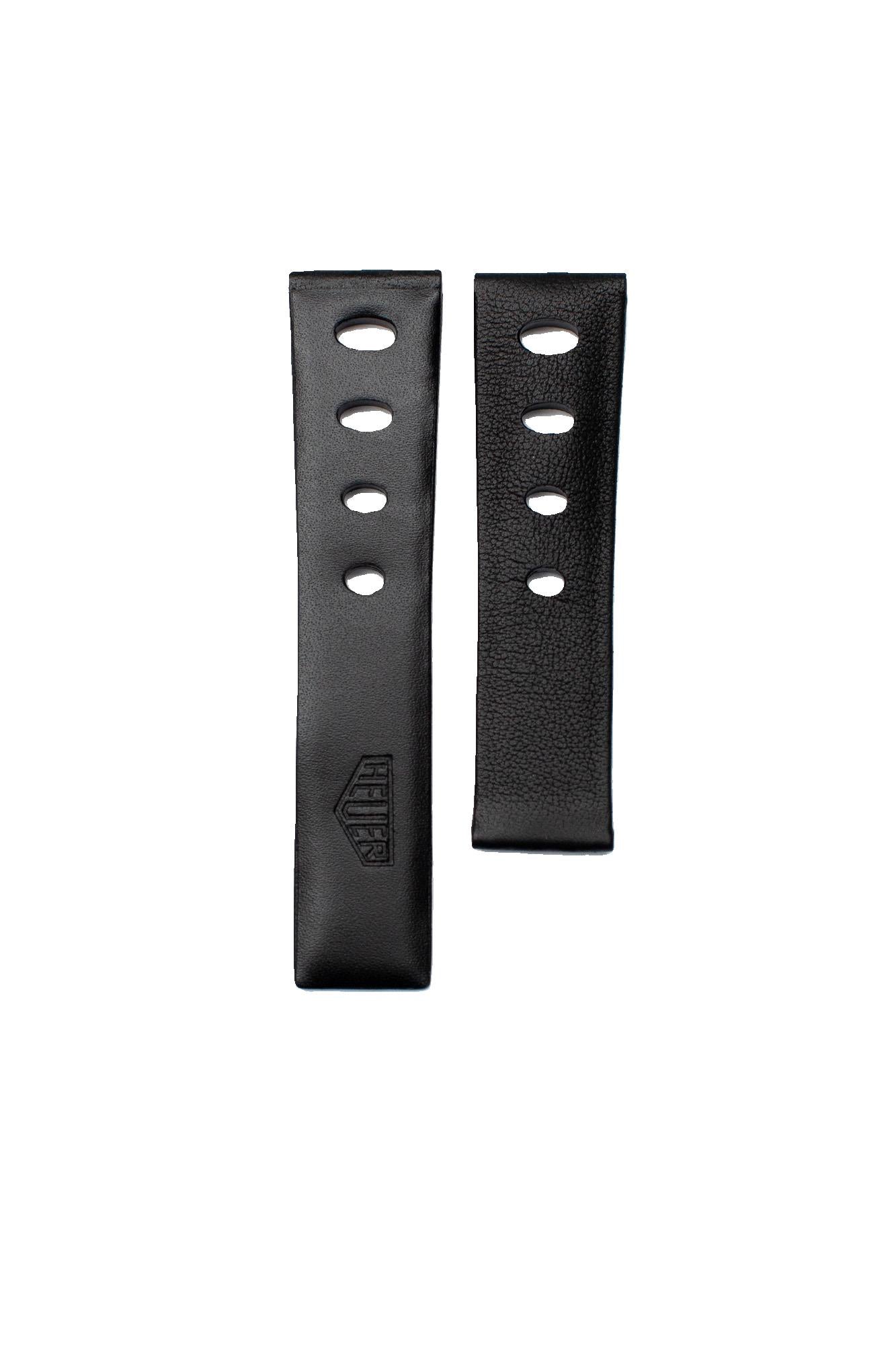 TAG Heuer Monaco FC6375 CAW2115 Black with holes Calfskin Strap 22mm - Genuine OEM