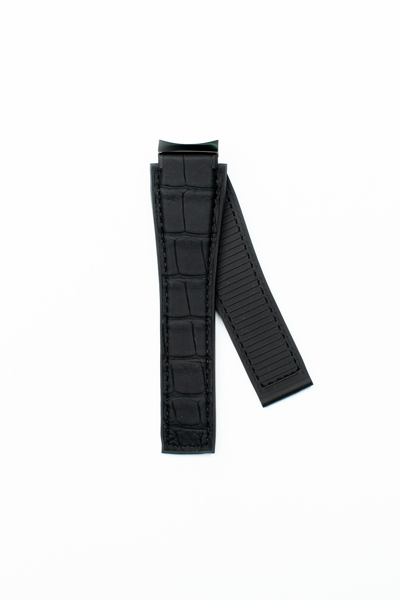 TAG Heuer Carrera FC6426 CBG2050 Black rubber and black alligator leather Strap 21.5mm - Genuine OEM