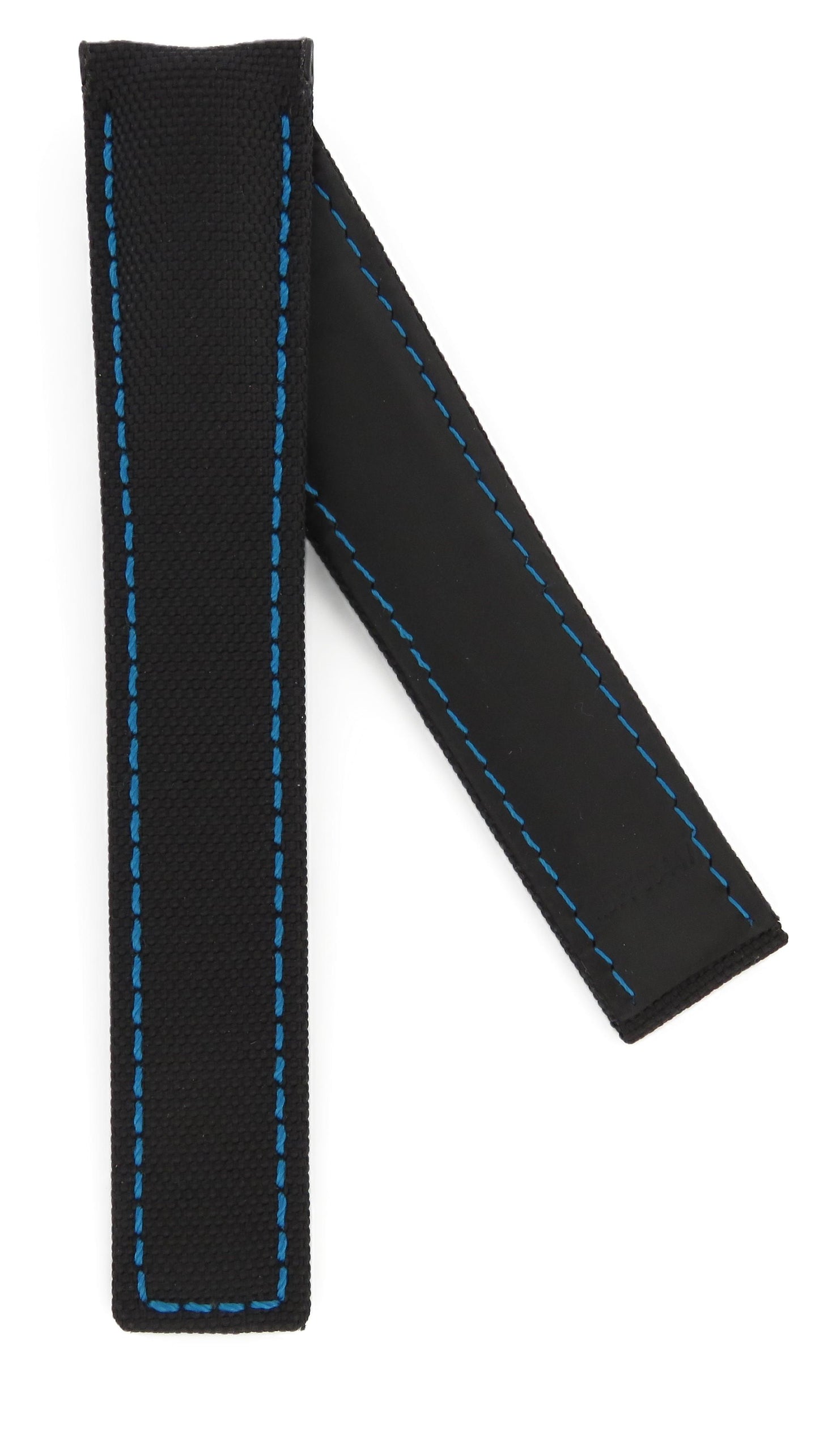 TAG Heuer Aquaracer Premium FC6447 WBD218C Black with blue stitching Nylon Strap 20.5mm - Genuine OEM
