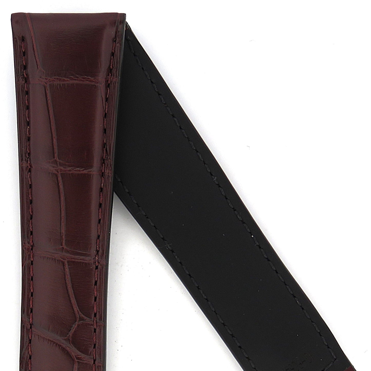 TAG Heuer Aquaracer Premium WAY201M FC6474 Brown Alligator Leather Strap 21.5m - Genuine OEM