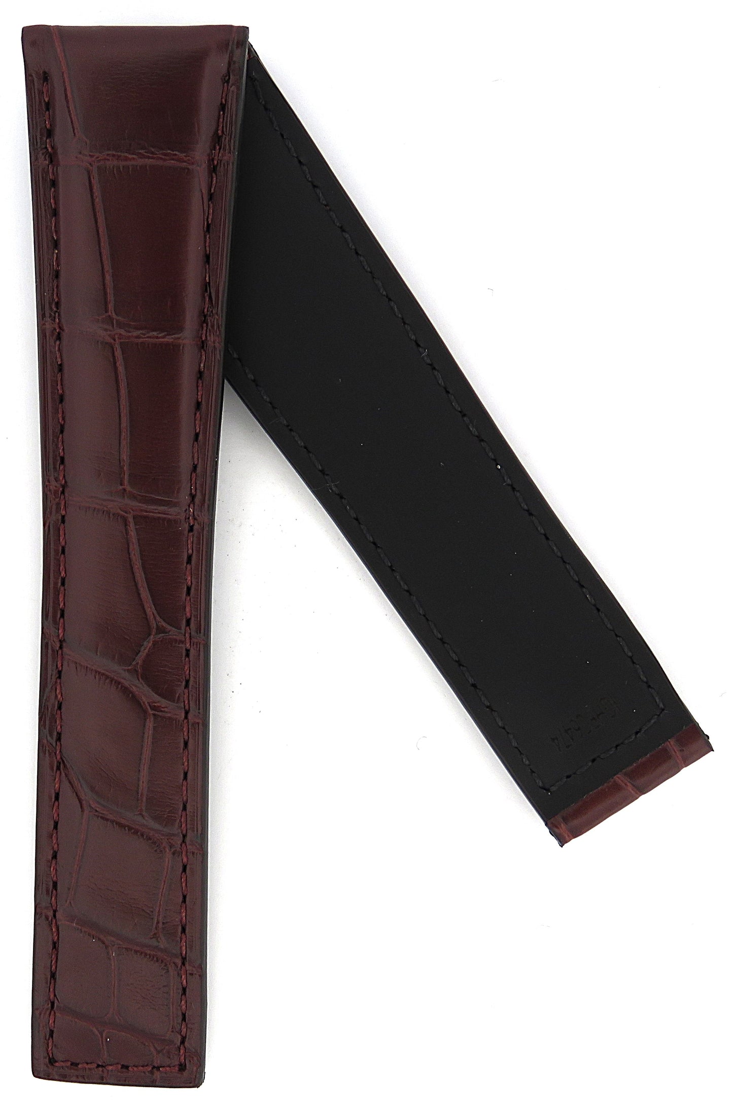 TAG Heuer Aquaracer Premium WAY201M FC6474 Brown Alligator Leather Strap 21.5m - Genuine OEM