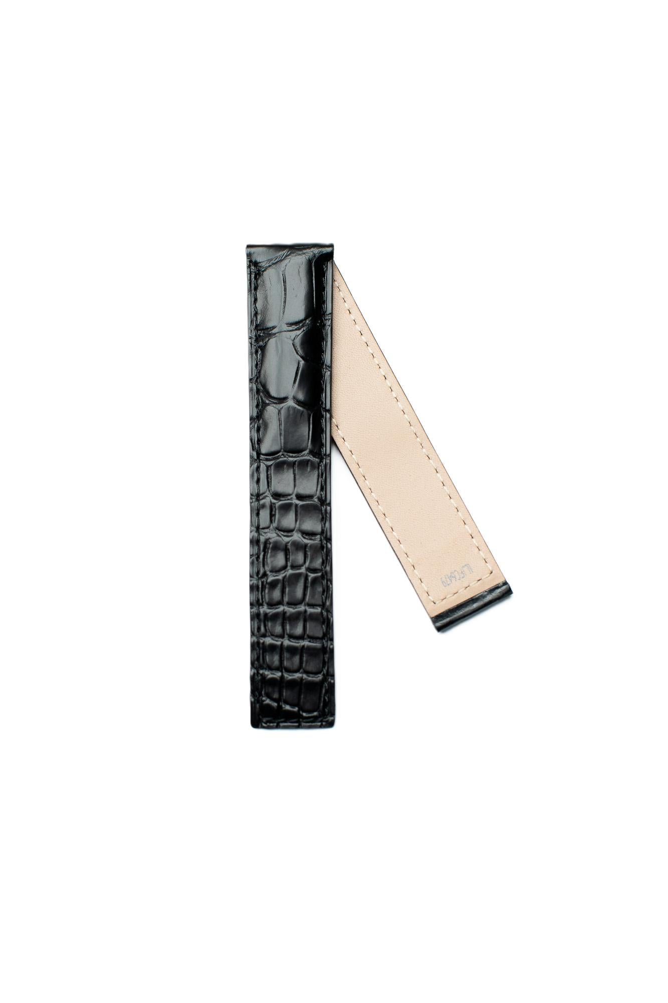 TAG Heuer Carrera FC6479 CBK221B Black Alligator Strap 19mm - Genuine OEM