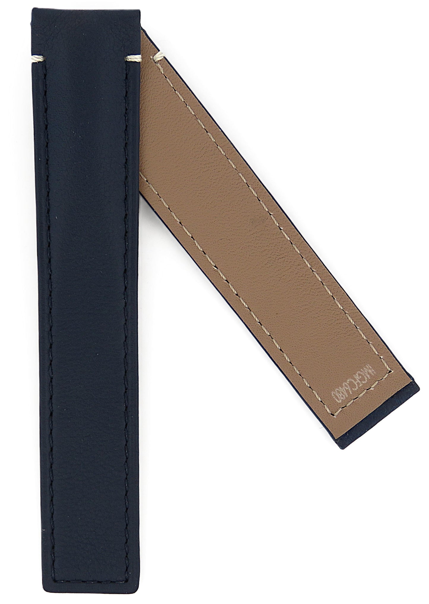 TAG Heuer CBK221C Carrera FC6480 Blue Calfskin Strap 19mm - Genuine OEM
