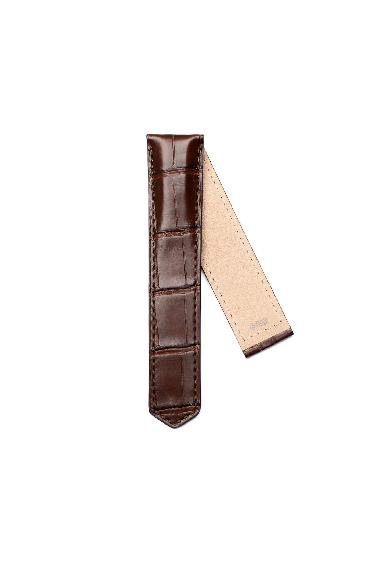 TAG Heuer Carrera FC6484 WBN2011 Chestnut Alligator Strap 21.5mm - Genuine OEM