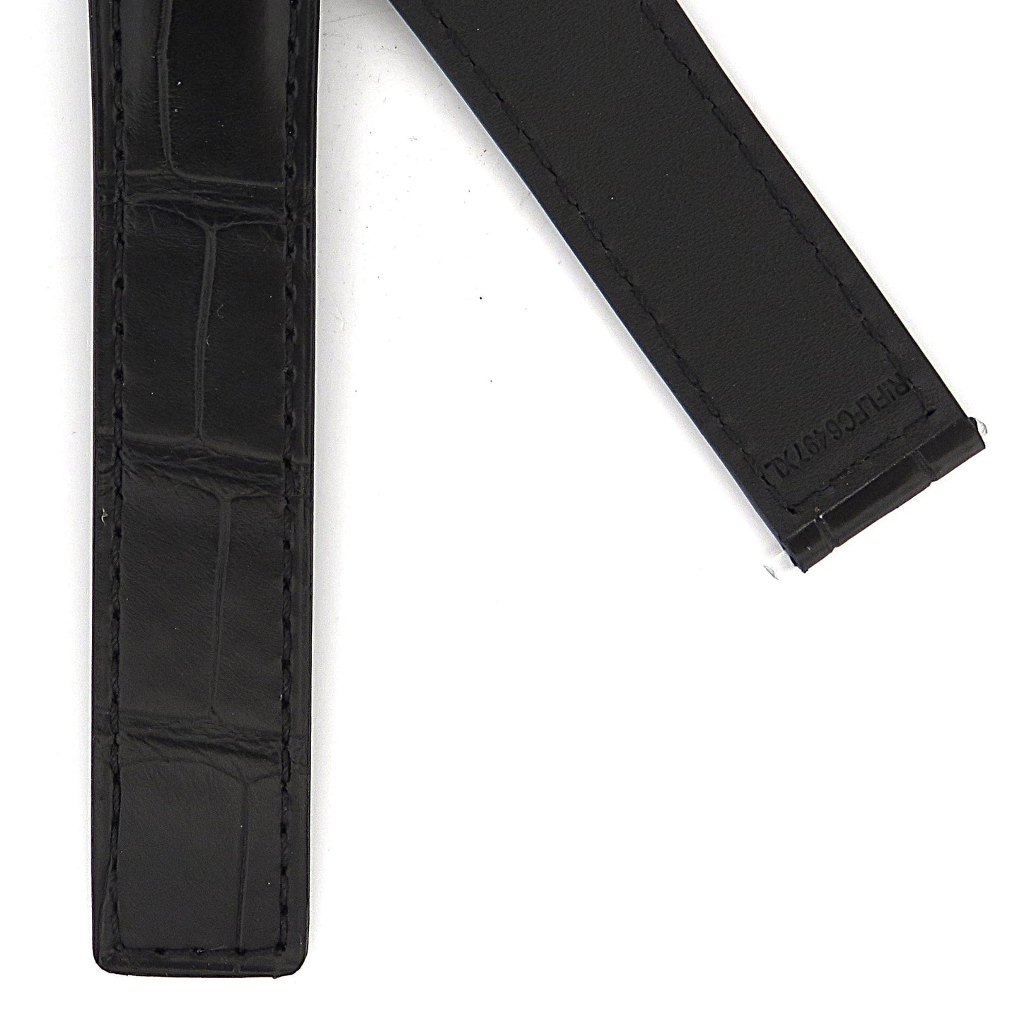 TAG Heuer Monaco FC6497XL CBL2116 Black Alligator Extra Long Strap 22mm - Genuine OEM