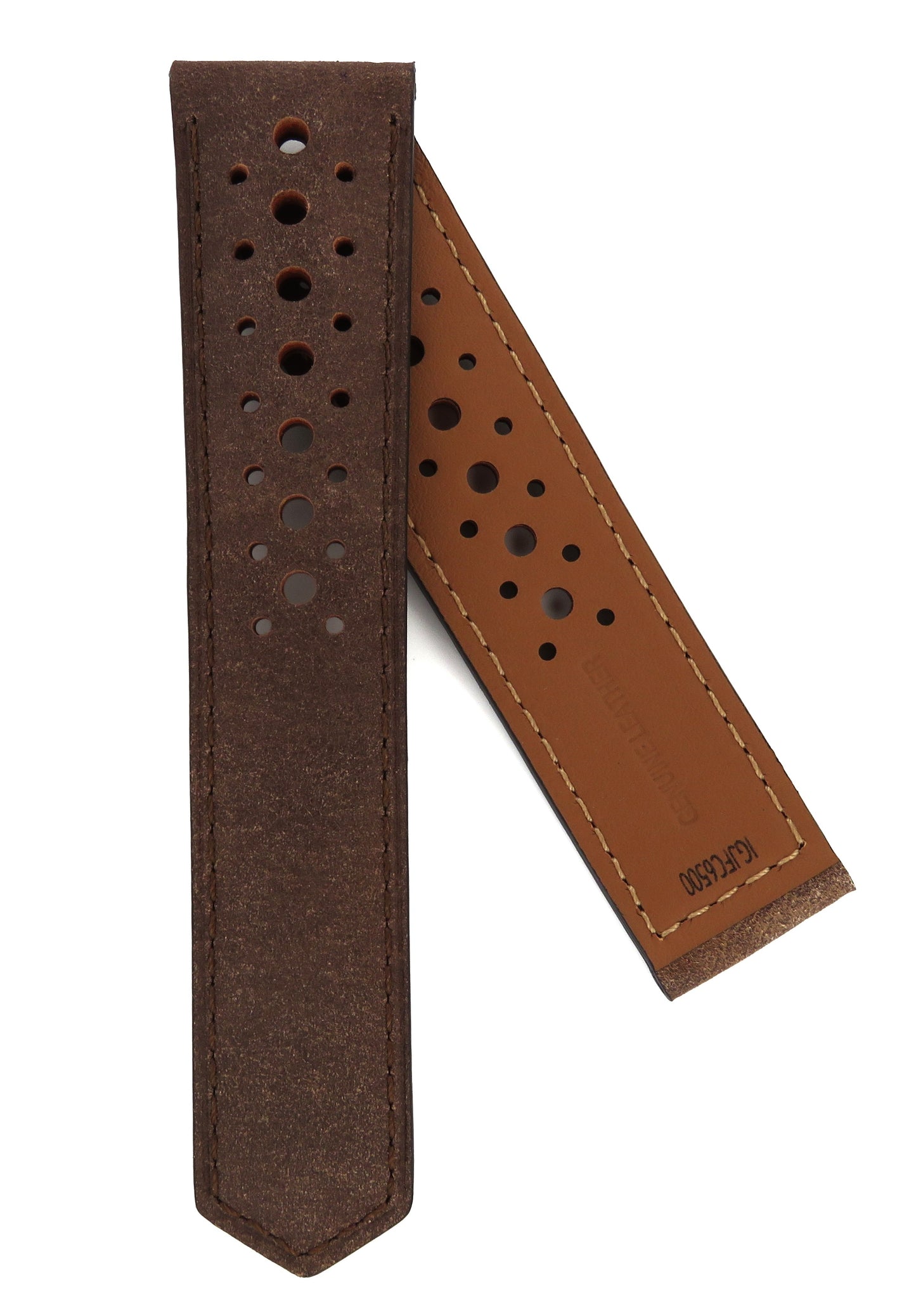 TAG Heuer Carrera FC6500 CBN2014 Chestnut with holes Calfskin Strap 22mm - Genuine OEM