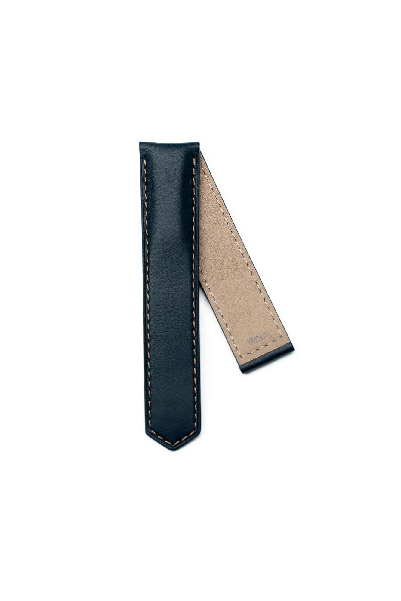 TAG Heuer Carrera FC6506 WBN2050 Blue, yellow-chestnut stitching Calfskin Strap 21.50mm - Genuine OEM