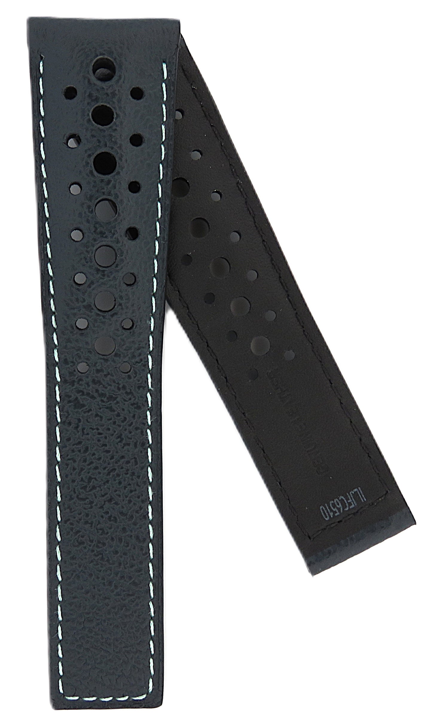 TAG Heuer Monaco FC6510 CBL2117 Blue with holes Calfskin Strap 22mm - Genuine OEM