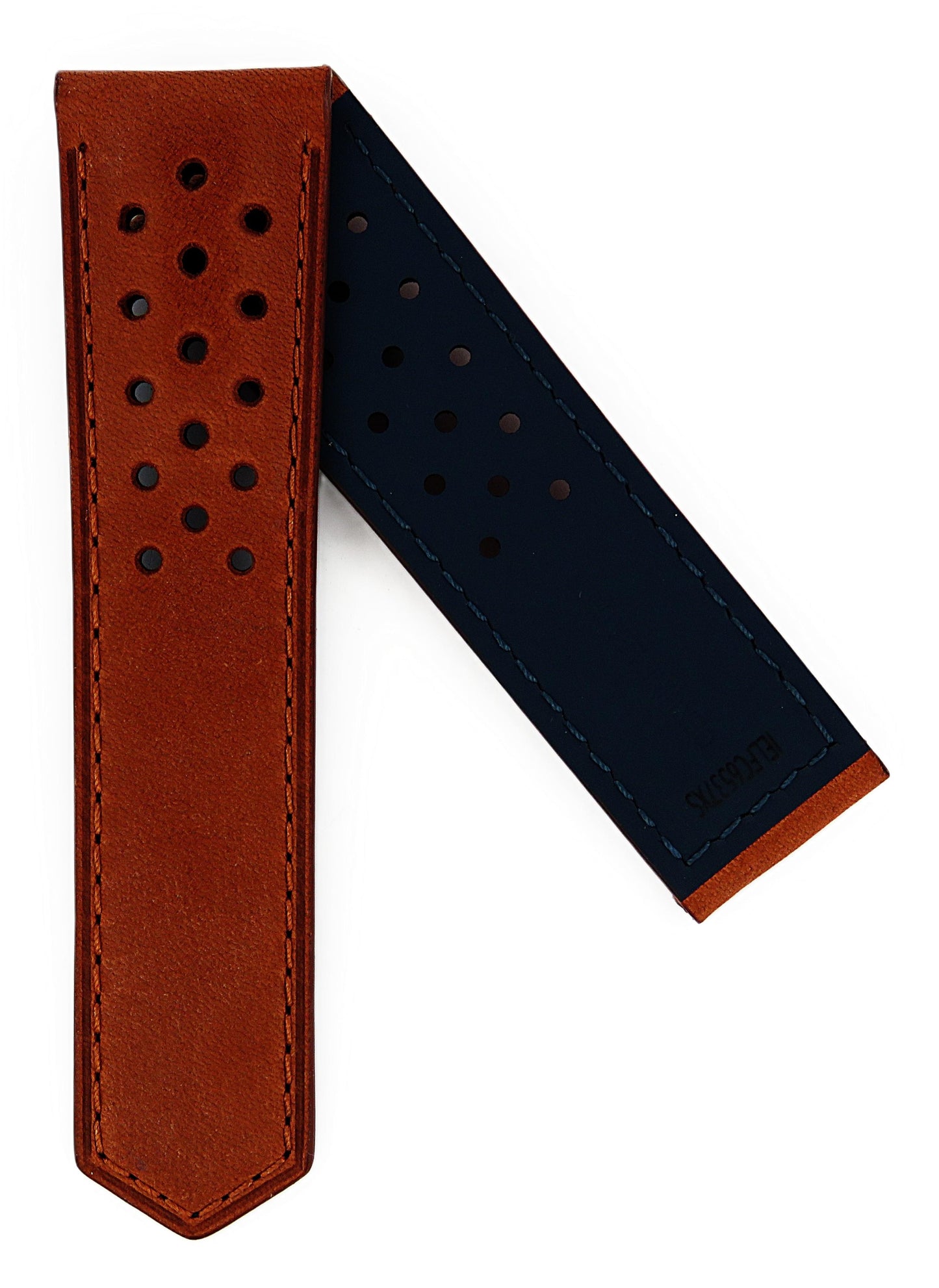 TAG Heuer Carrera FC6537XS CBN2A10 Light Brown with holes Calfskin Extra Short Strap 22mm - Genuine OEM