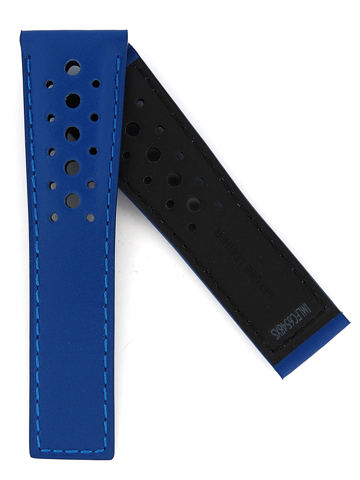 TAG Heuer Monaco FC6548XS CAW218C Blue Calfskin Extra Short Strap 18.2mm - Genuine OEM