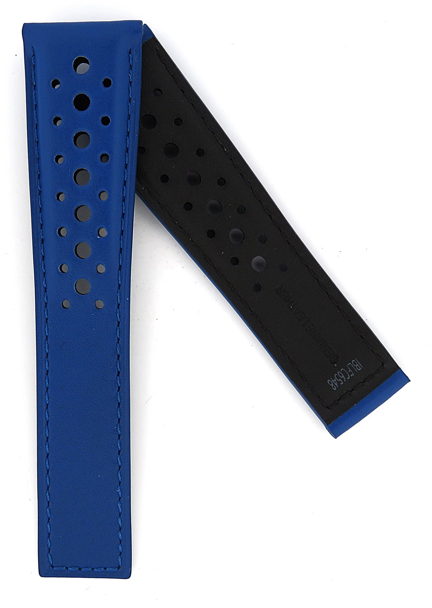 TAG Heuer Monaco FC6548 CAW218C Blue Calfskin Strap 18.2mm - Genuine OEM