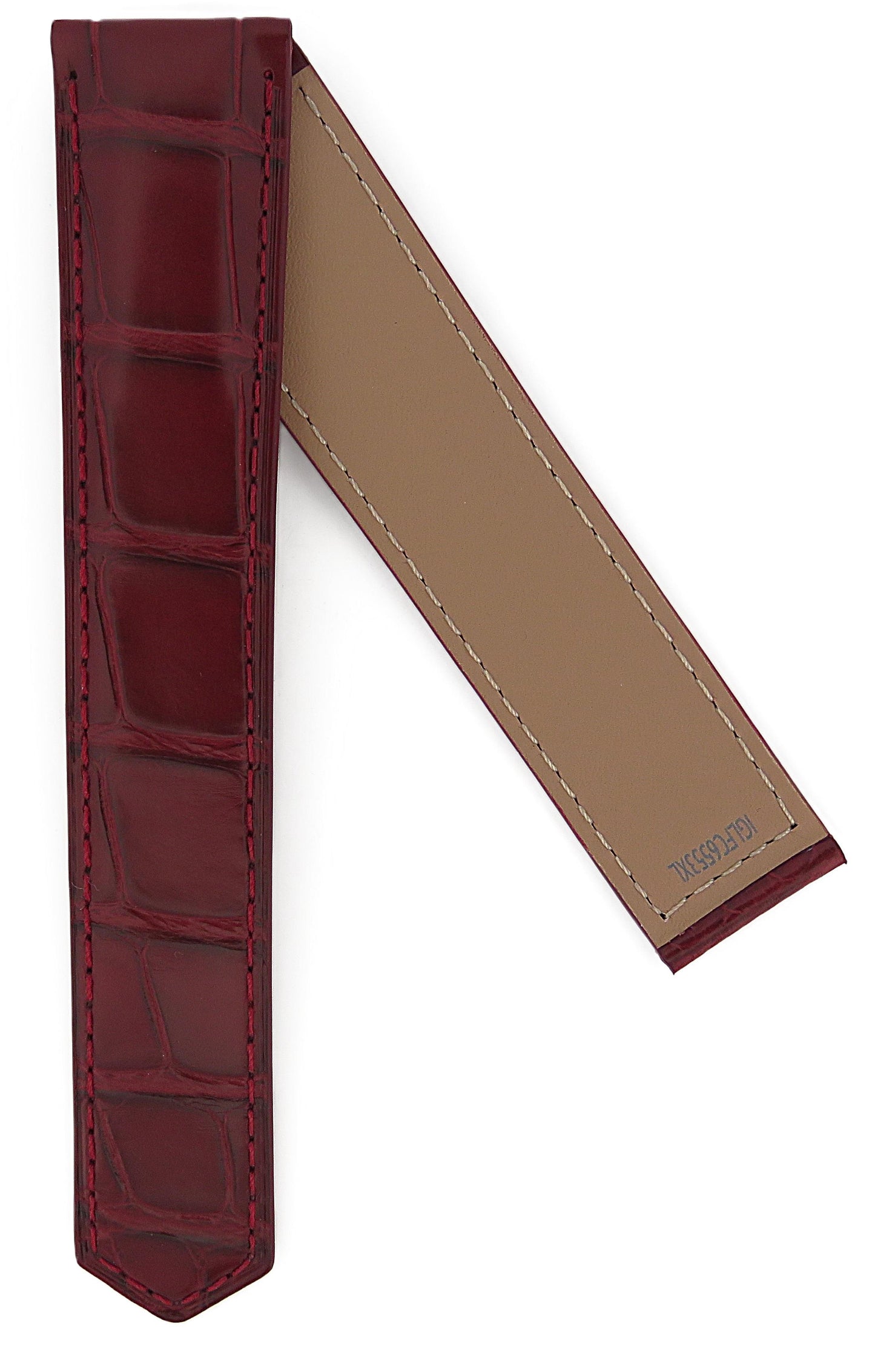 TAG Heuer Carrera FC6553XL CBN201H Red Alligator Extra Long Strap 22mm - Genuine OEM