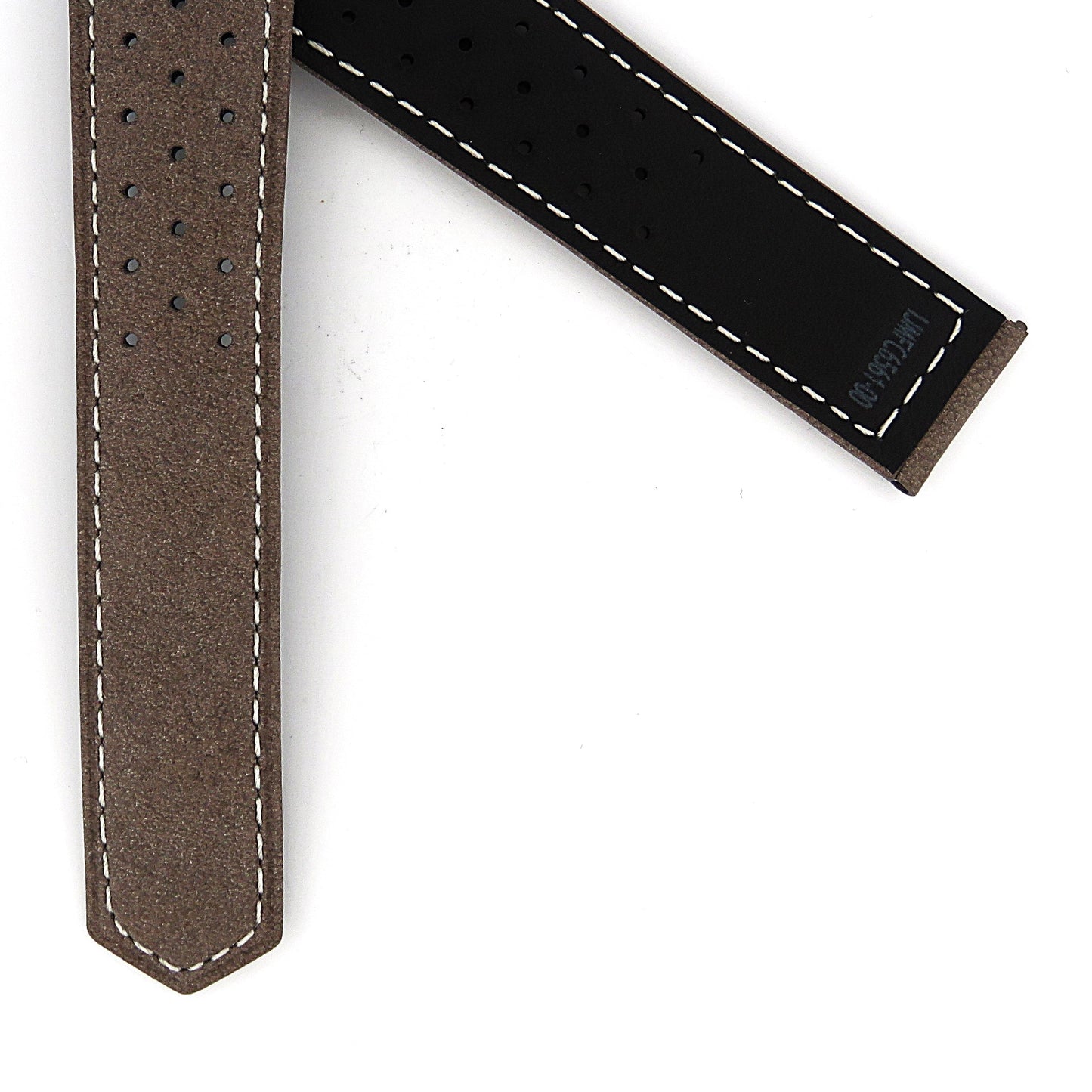 TAG Heuer Carrera FC6561-00 CBS2210 Grey with beige stitching Calfskin Strap 20.50mm - Genuine OEM