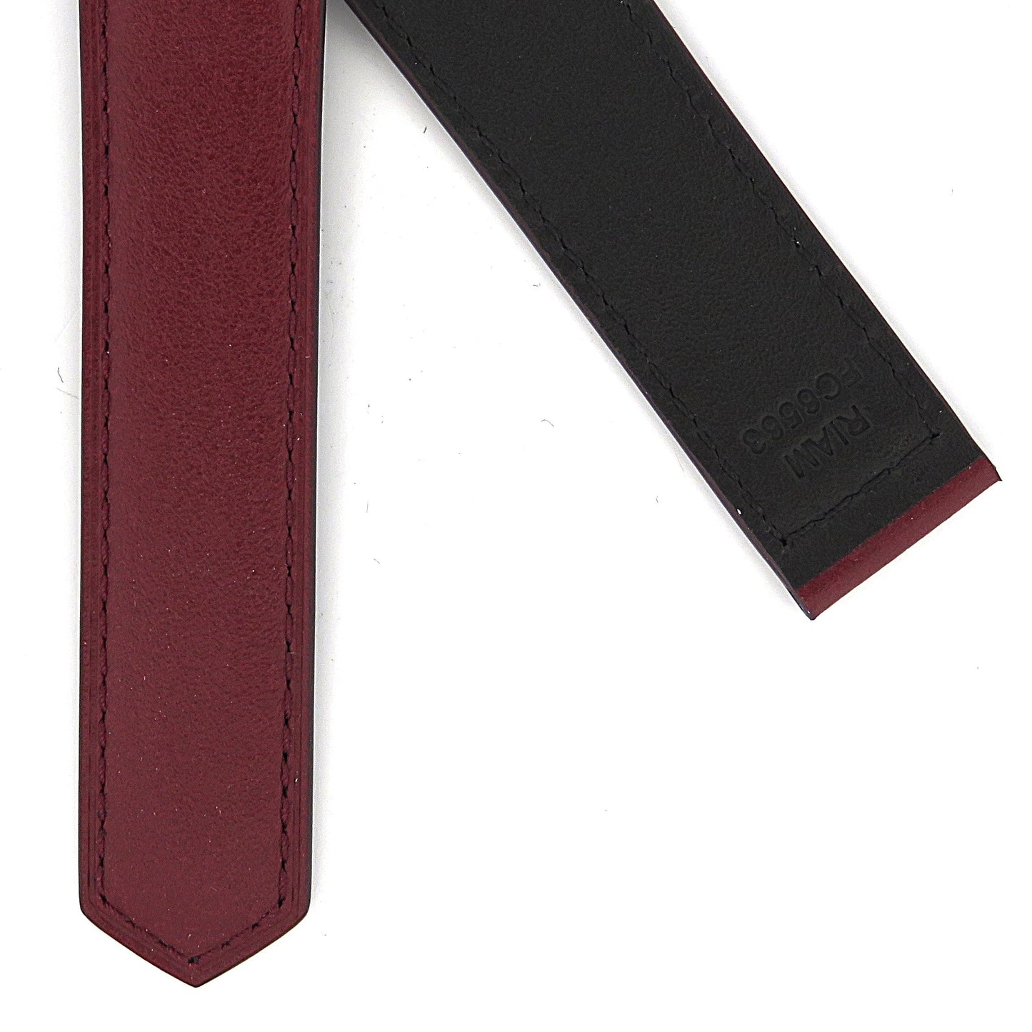 TAG Heuer Carrera FC6563 CBS2210 Burgundy with burgundy stitching Calfskin Strap 20.50mm - Genuine OEM