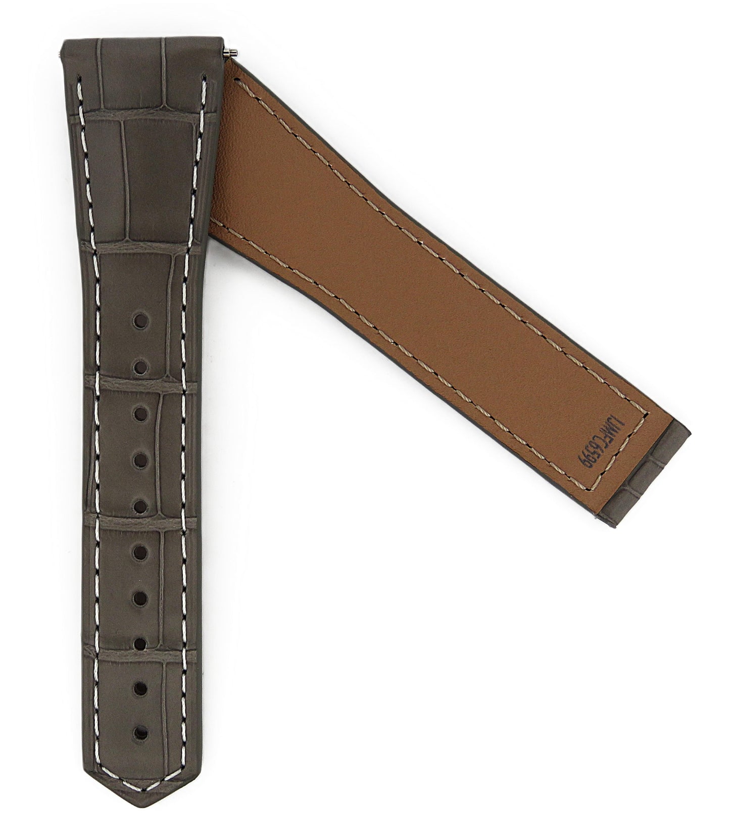 TAG Heuer Carrera FC6599 CBS2214 Grey Alligator Strap 20.5mm - Genuine OEM