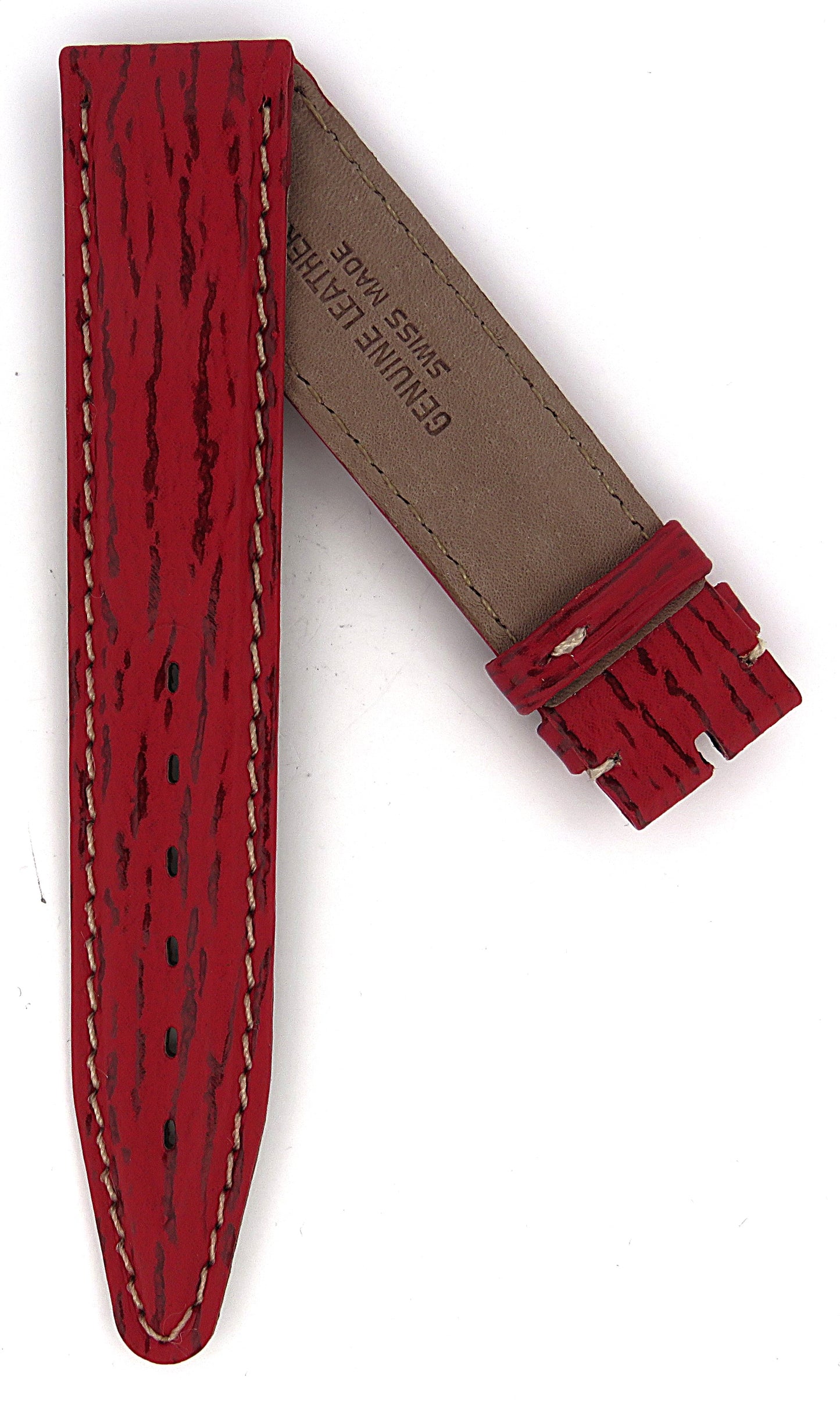 TAG Heuer 4000 FC8026 WF1110 Red Sharkskin Strap 19mm - Genuine OEM