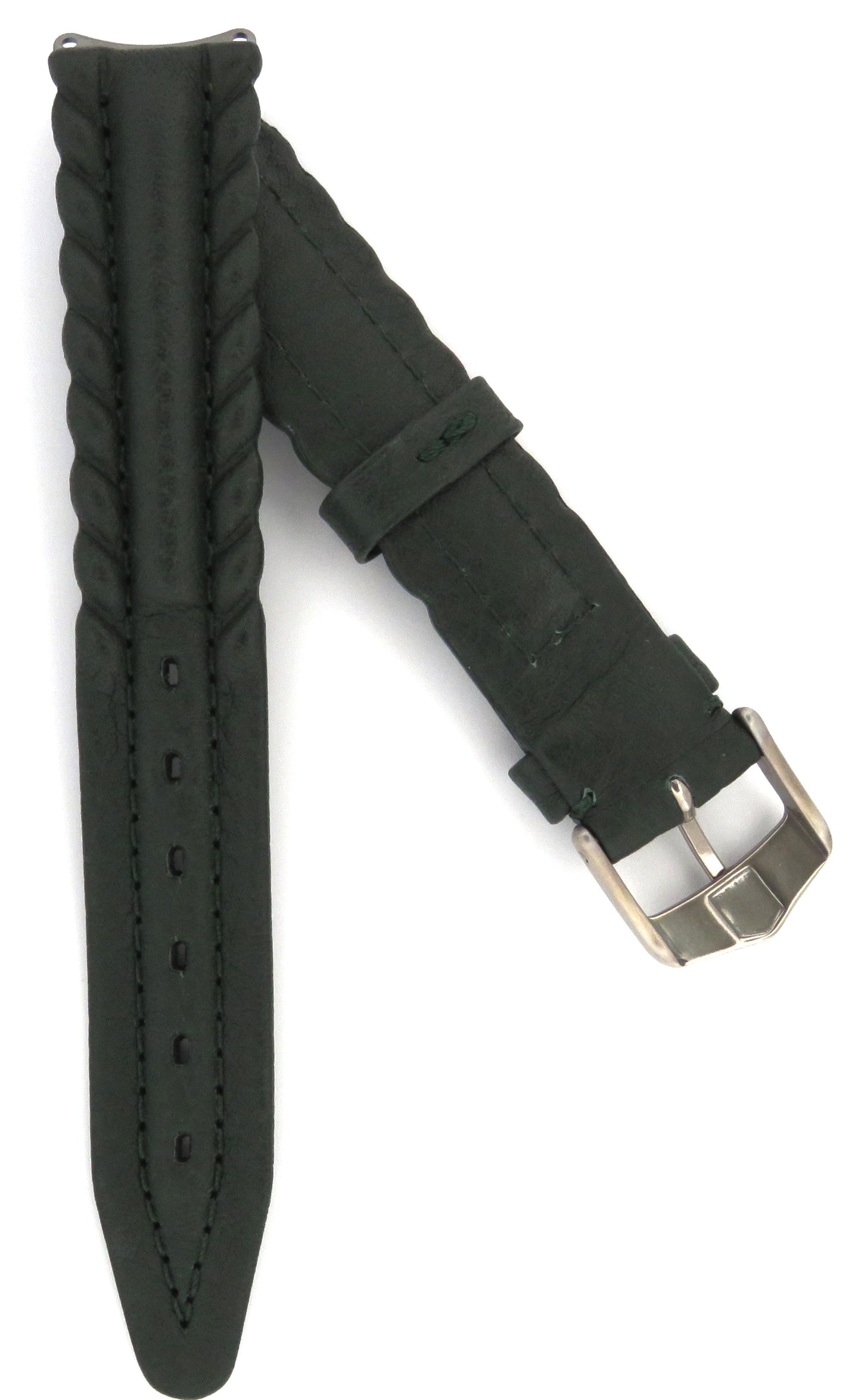 TAG Heuer 6000 FC8063 WH1311 Dark Green Calfskin Strap 14.5mm - Genuine OEM