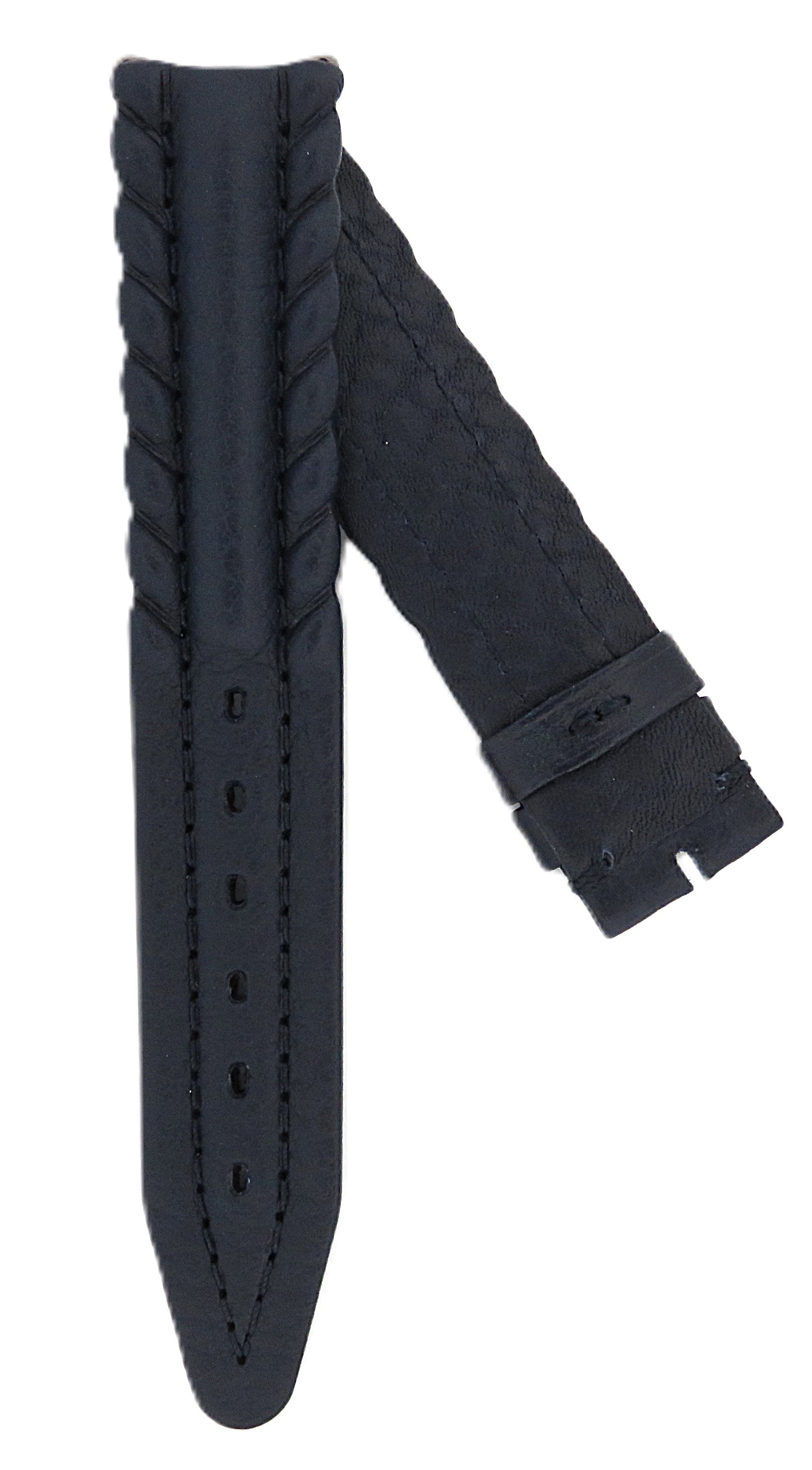 TAG Heuer 6000 FC8068 WH1111 Navy Blue Calfskin Strap 19.5mm - Genuine OEM