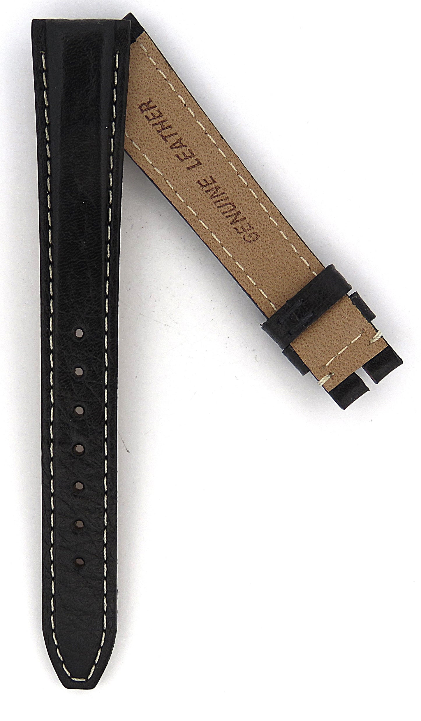 TAG Heuer New 2000 FC8085 WK1310 Black Calfskin Strap 15mm - Genuine OEM