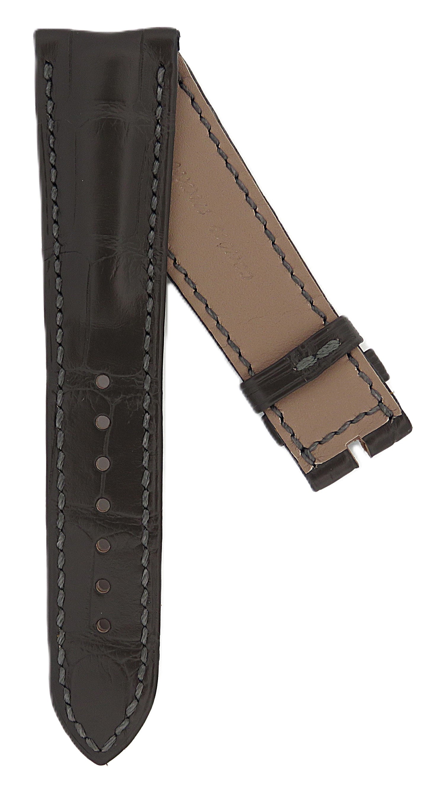 TAG Heuer Carrera FC8178 CAR5041 Charcoal Grey Alligator Strap 22mm - Genuine OEM