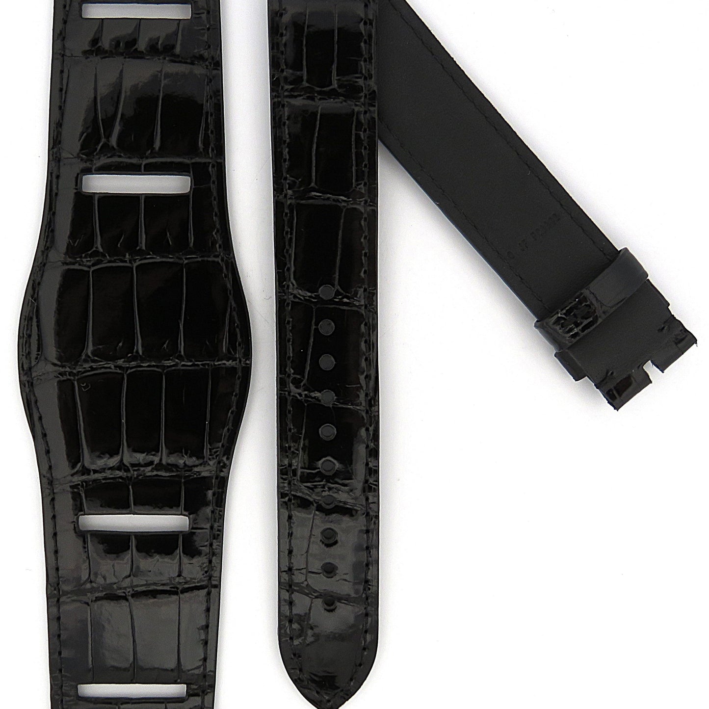 TAG Heuer Carrera FC8262 CBK221A Black Alligator Strap 19mm - Genuine OEM