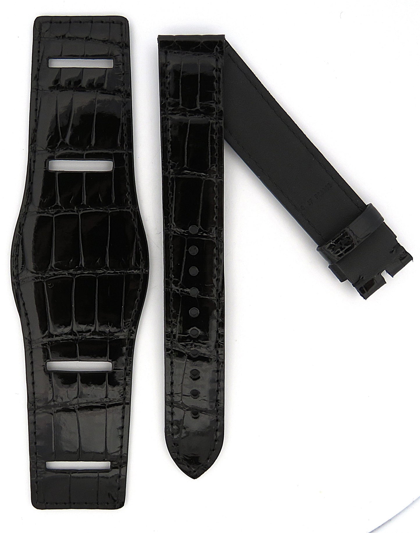 TAG Heuer Carrera FC8262 CBK221A Black Alligator Strap 19mm - Genuine OEM