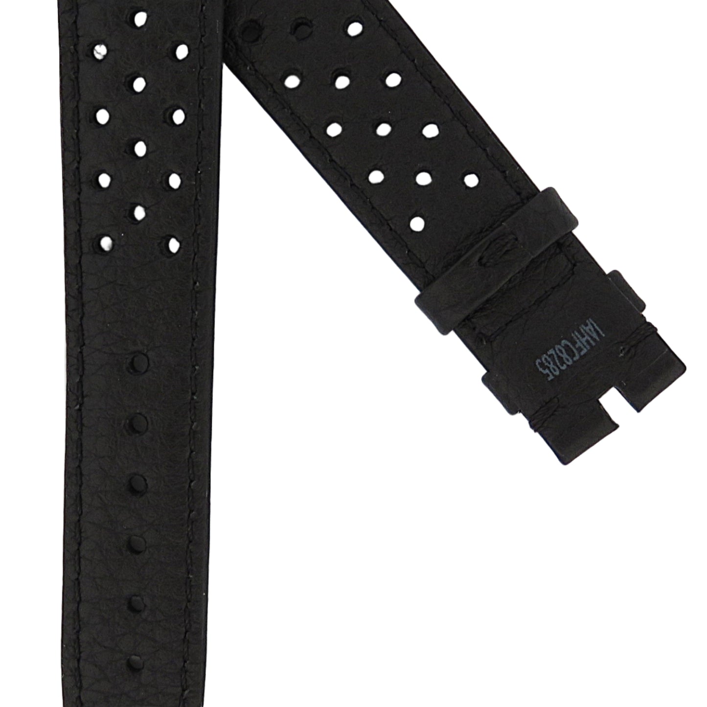 TAG Heuer Vintage Carrera FC8285 Black with Small Holes Calfskin Strap 18mm - Genuine OEM