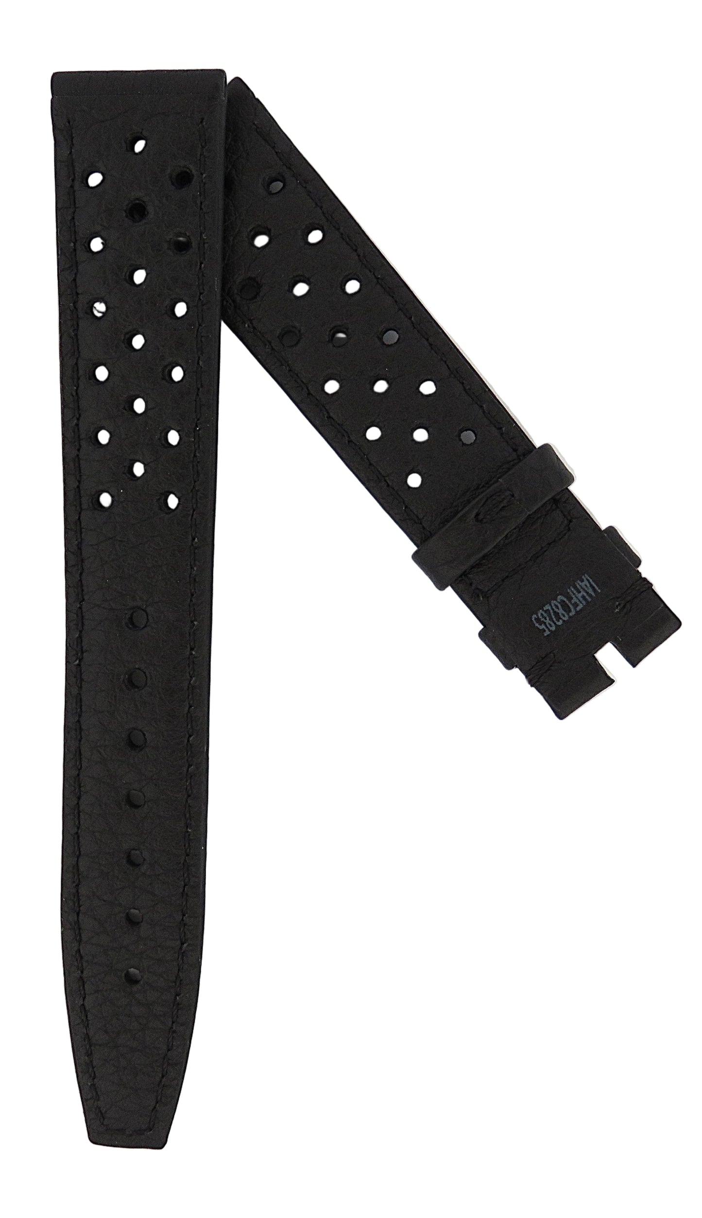 TAG Heuer Vintage Carrera FC8285 Black with Small Holes Calfskin Strap 18mm - Genuine OEM