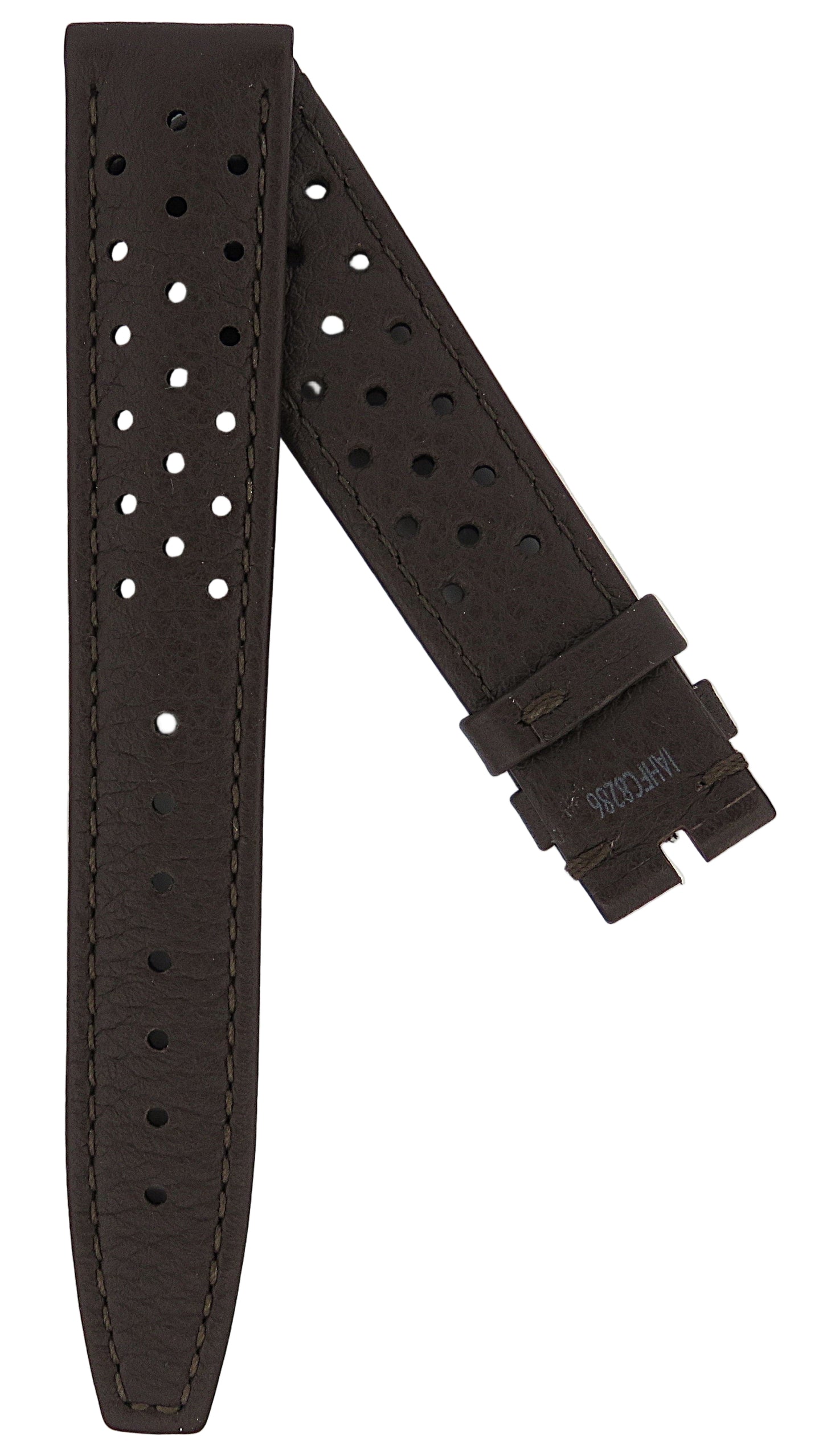 TAG Heuer Vintage Carrera FC8286 Brown with Small Holes Calfskin Strap 18mm - Genuine OEM