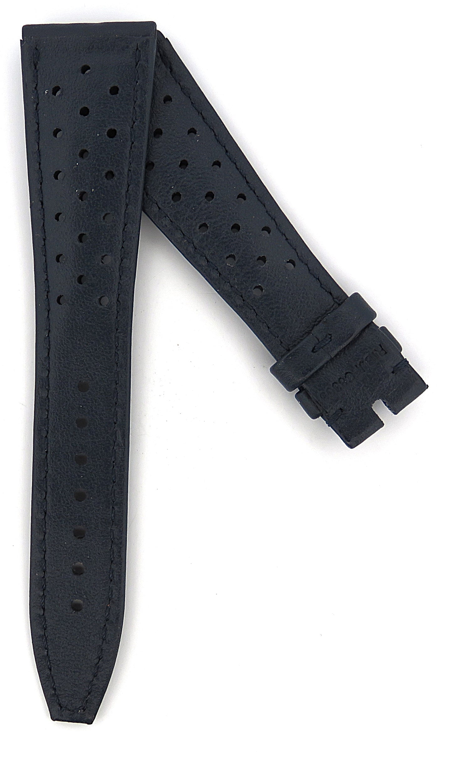 TAG Heuer Vintage Monaco FC8303 Blue with Small Holes Calfskin Strap 22mm - Genuine OEM