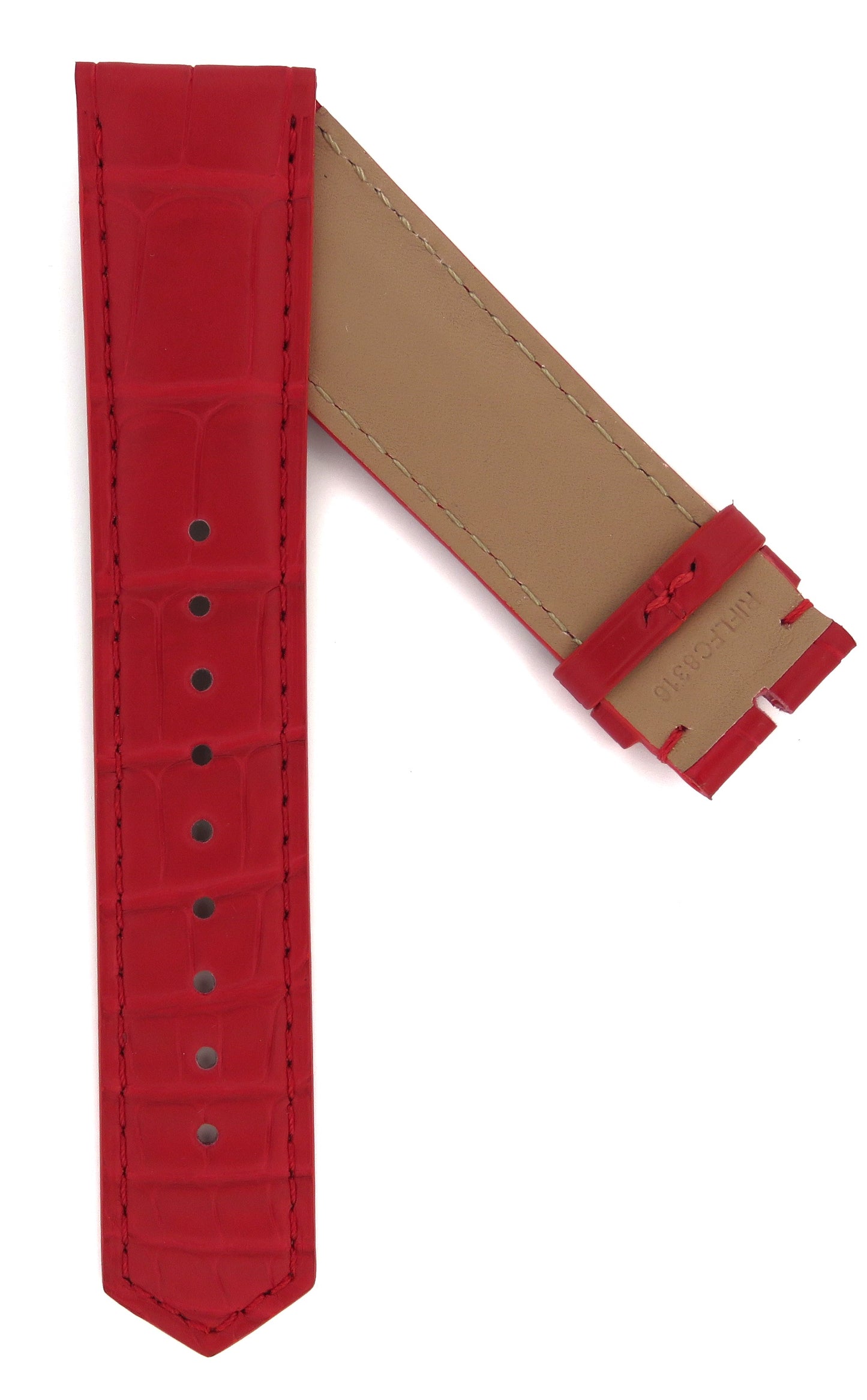 TAG Heuer Carrera FC8316 CBN2045 Red Alligator Strap 22mm - Genuine OEM