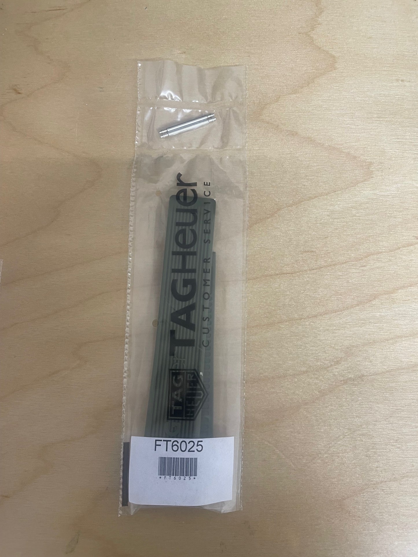 TAG Heuer Formula 1 F1 FT6025 WAH1113 Khaki Rubber Strap 20mm - Genuine OEM