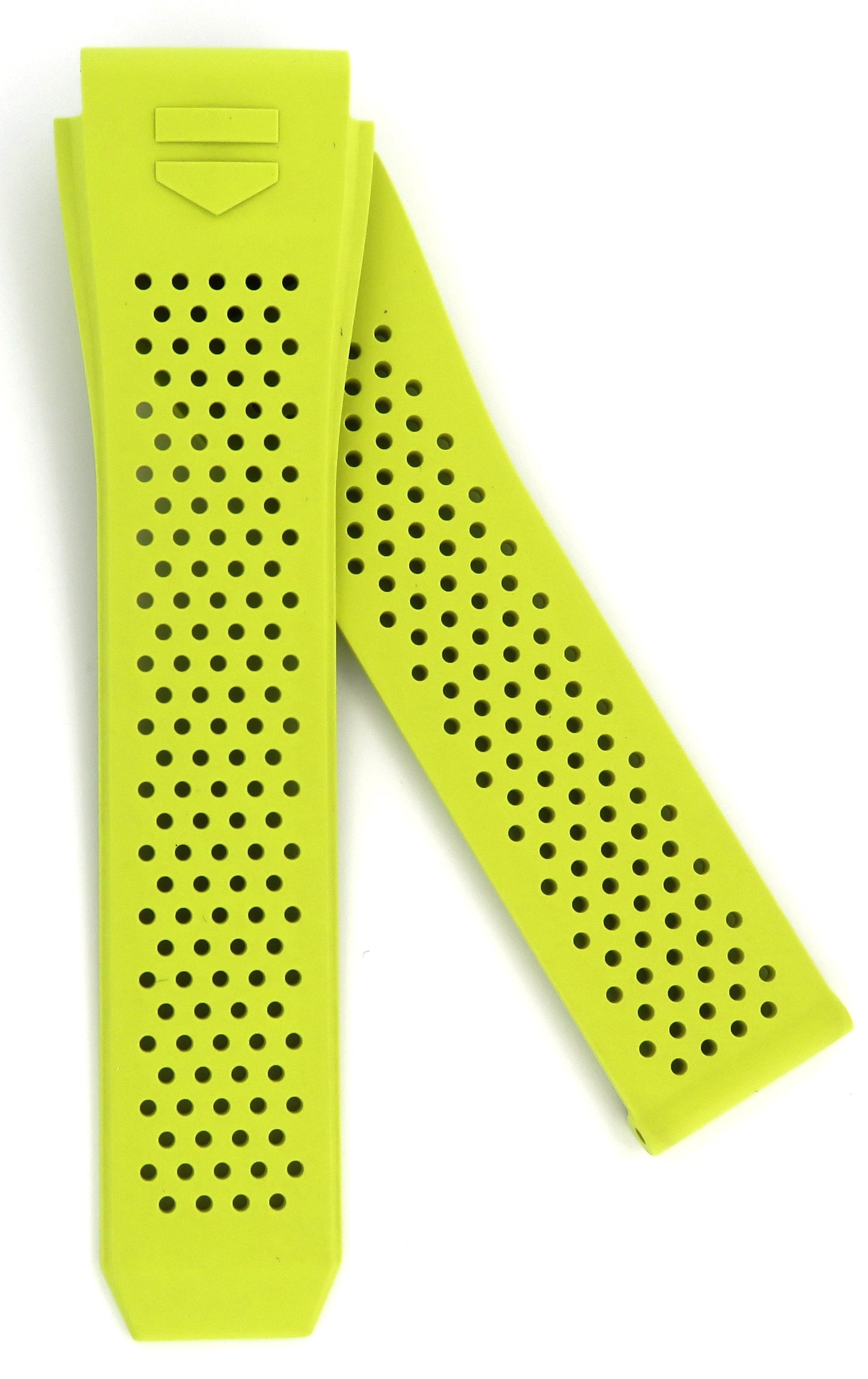 TAG Heuer Connected E3 FT6193 SBG8A10 Yellow Rubber Strap 22mm - Genuine OEM