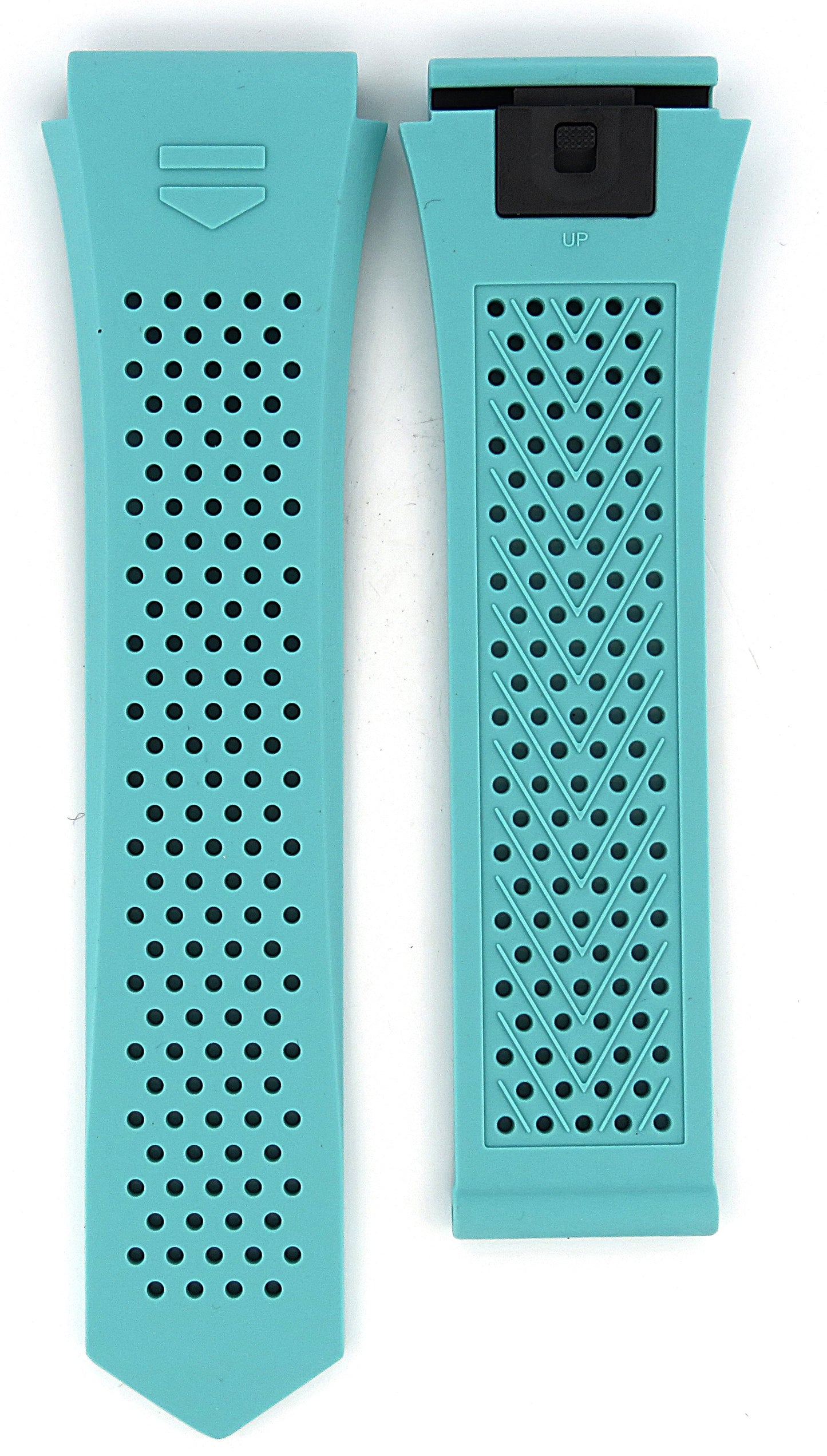 TAG Heuer Connected E4 FT6220 SBR8A10 Blue Rubber Strap 22mm - Genuine OEM