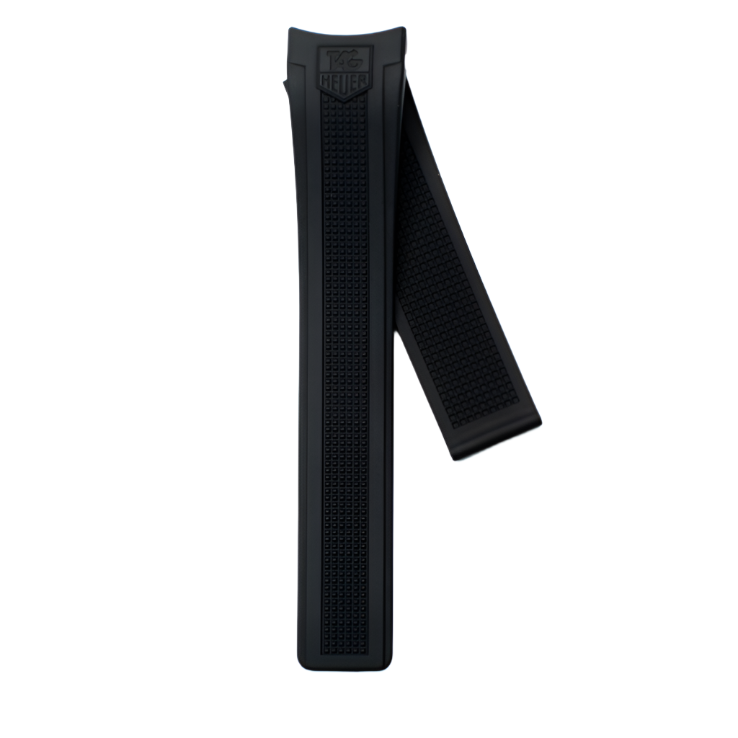 TAG Heuer Carrera FT6010 WV3010 Black Rubber Strap 22mm - Genuine OEM