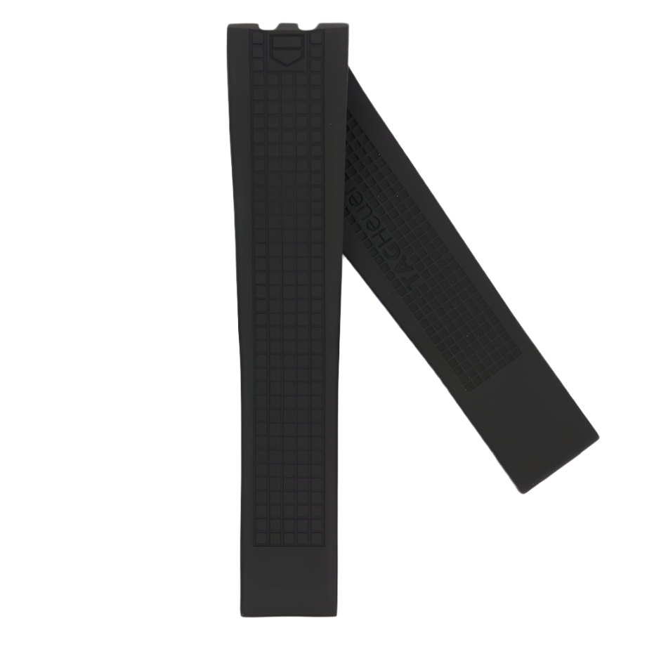 TAG Heuer FT6036 CAJ1111 Aquaracer Black Rubber Strap 22mm - Genuine OEM